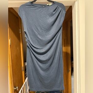 Noppies extremely comfortable ruched navy maternity dress EUC